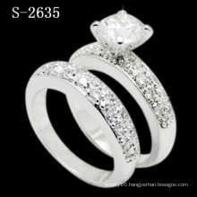Elegant Combination 925 Silver Micro Lady Ring (S-2635. JPG)